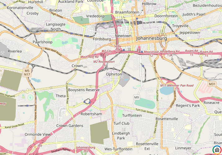 Map location of Ophirton
